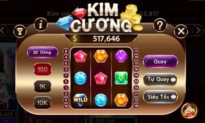 Trải nghiệm chơi cá cược Kim Cương tại cổng game Sunwin